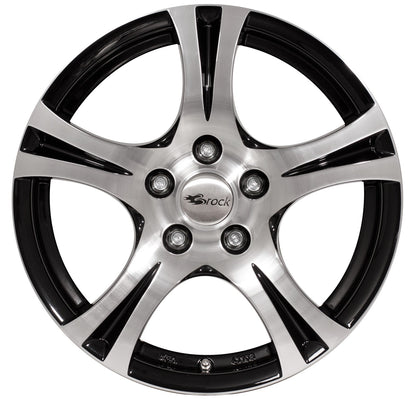 Brock / RC RC14 Texar Schwarz Glanz Voll Poliert (SGVP) Alufelge 7.5x17 Zoll ET35 LK 5x120 ML72.6