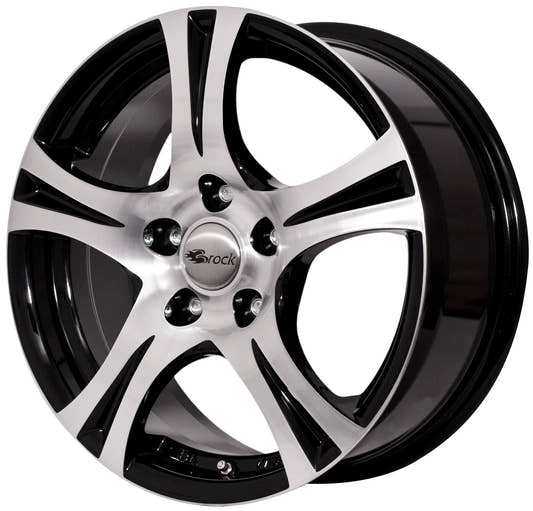 Brock / RC RC14 Texar Schwarz Glanz Voll Poliert (SGVP) Alufelge 6.5x15 Zoll ET44 LK 5x112 ML66.6 – Bild 2