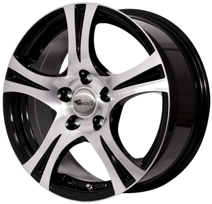 Brock / RC RC14 Texar Schwarz Glanz Voll Poliert (SGVP) Alufelge 6.5x15 Zoll ET44 LK 5x112 ML66.6 – Bild 2
