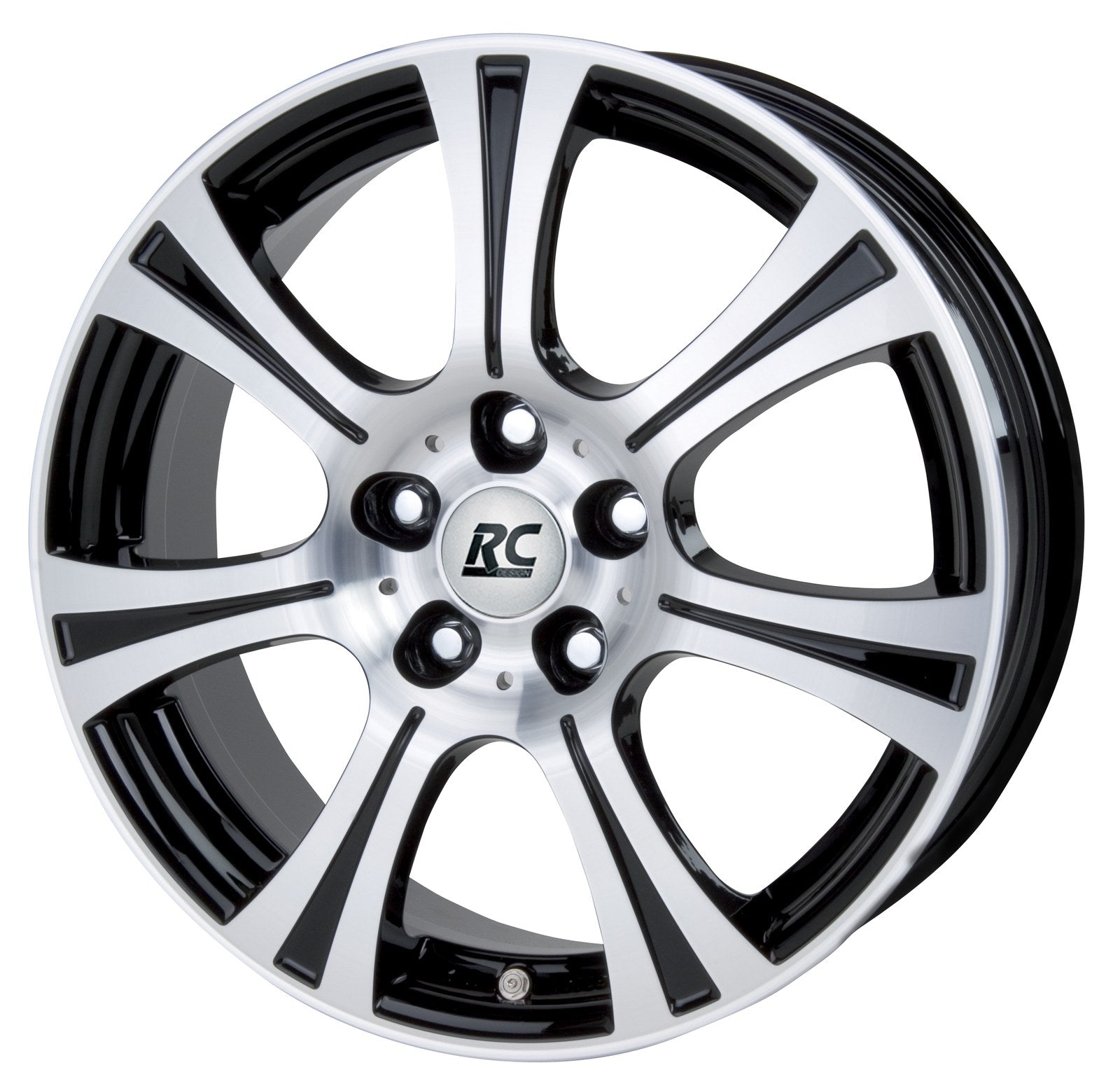 Brock / RC RC15 Helios Schwarz Glanz Voll Poliert (SGVP) Alufelge 6.5x16 Zoll ET39 LK 5x100 ML54.1