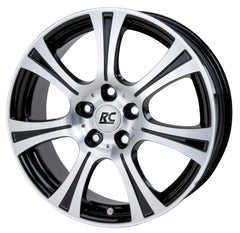 Brock / RC RC15 Helios Schwarz Glanz Voll Poliert (SGVP) Alufelge 6.5x16 Zoll ET39 LK 5x100 ML54.1