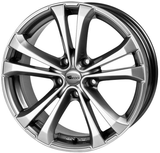 Brock / RC RC17 Ventura Chromsilber (CSS) Alufelge 7x16 Zoll ET35 LK 5x110 ML65.1 – Bild 2