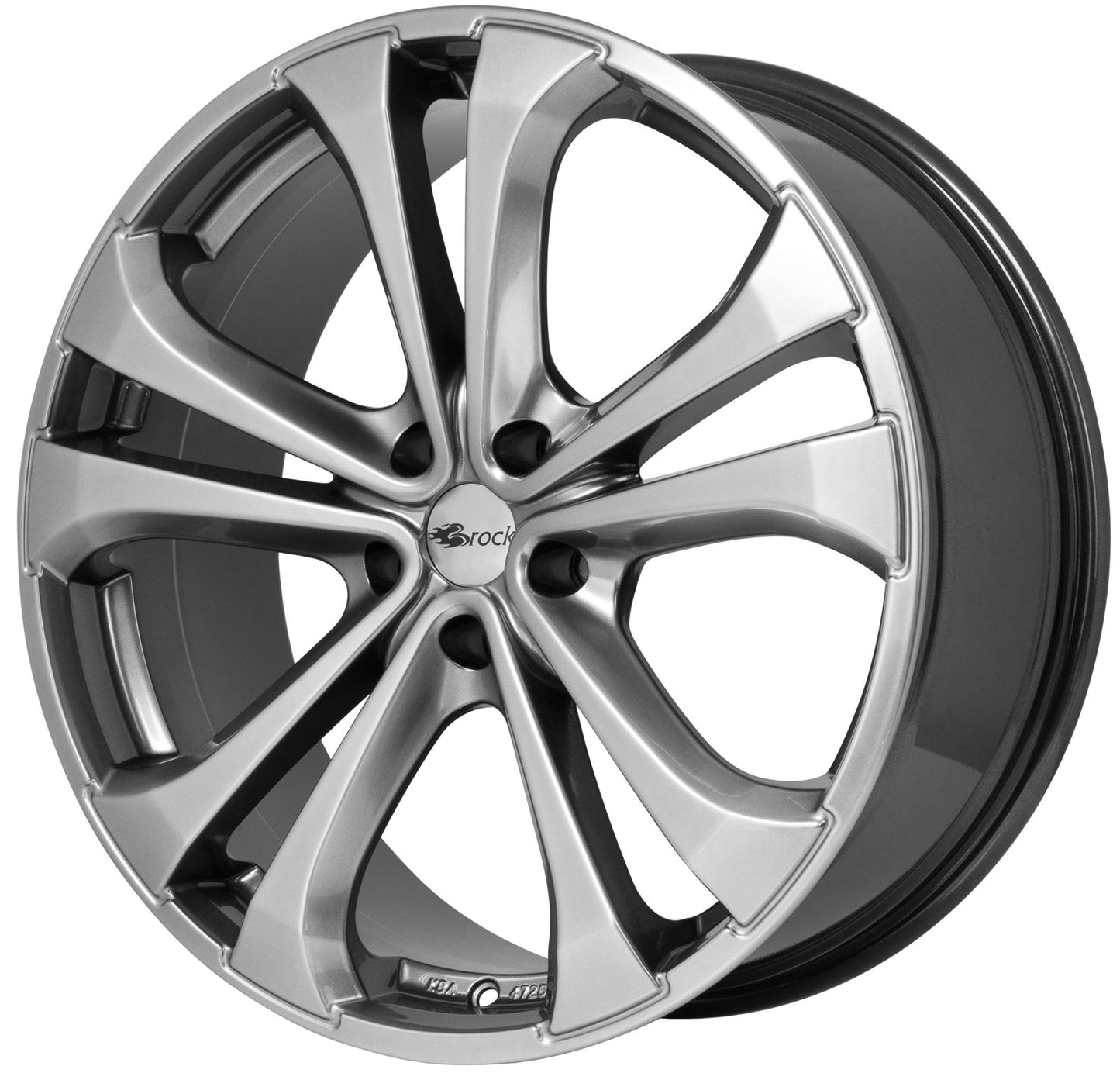 Brock / RC RC17 Ventura Chromsilber (CSS) Alufelge 7x16 Zoll ET47 LK 5x112 ML66.6 – Bild 3