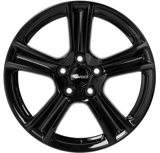 Brock / RC RC19 Schwarz Glanz (SG) Alufelge 6.5x16 Zoll ET39 LK 5x105 ML56.6