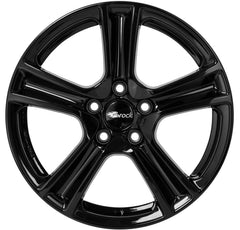Brock / RC RC19 Schwarz Glanz (SG) Alufelge 6.5x16 Zoll ET39 LK 5x105 ML56.6