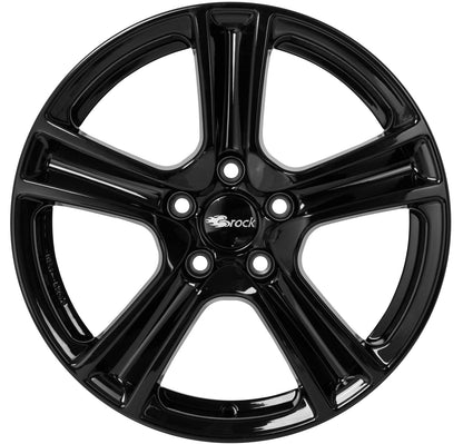 Brock / RC RC19 Schwarz Glanz (SG) Alufelge 6.5x16 Zoll ET39 LK 5x105 ML56.6