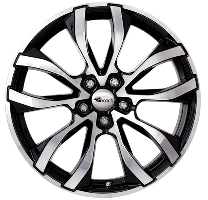 Brock / RC RC23 Schwarz Glanz Voll Poliert (SGVP) Alufelge 7.5x17 Zoll ET38 LK 5x114.3 ML72.6