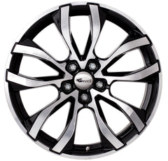 Brock / RC RC23 Schwarz Glanz Voll Poliert (SGVP) Alufelge 8x18 Zoll ET28 LK 5x112 ML66.6