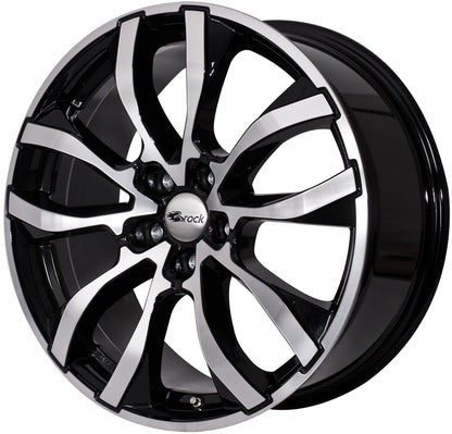 Brock / RC RC23 Schwarz Glanz Voll Poliert (SGVP) Alufelge 7.5x17 Zoll ET38 LK 5x114.3 ML72.6 – Bild 3