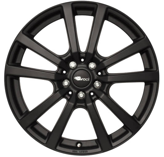 Brock / RC RC25 Schwarz Klar Matt (SKM) Alufelge 8x18 Zoll ET56 LK 5x112 ML66.6