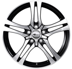 Brock / RC RC26 Schwarz Glanz Voll Poliert (SGVP) Alufelge 7.5x18 Zoll ET45 LK 5x112 ML66.6