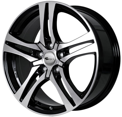 Brock / RC RC26 Schwarz Glanz Voll Poliert (SGVP) Alufelge 7.5x17 Zoll ET52.5 LK 5x112 ML66.6 – Bild 2