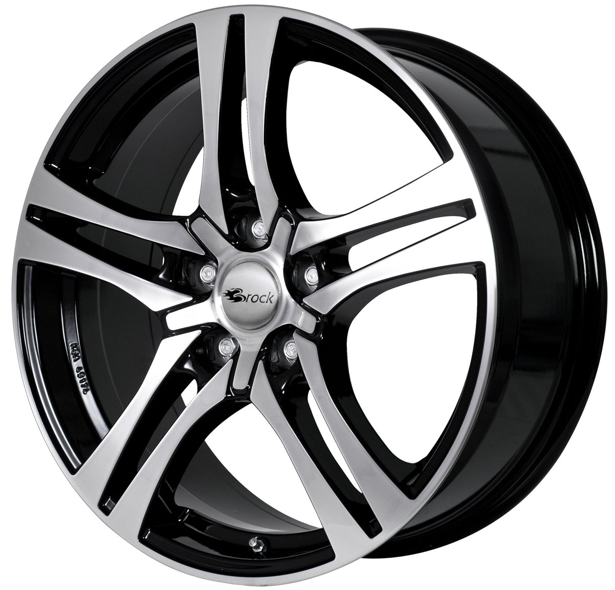 Brock / RC RC26 Schwarz Glanz Voll Poliert (SGVP) Alufelge 7.5x17 Zoll ET45 LK 5x108 ML72.6 – Bild 2