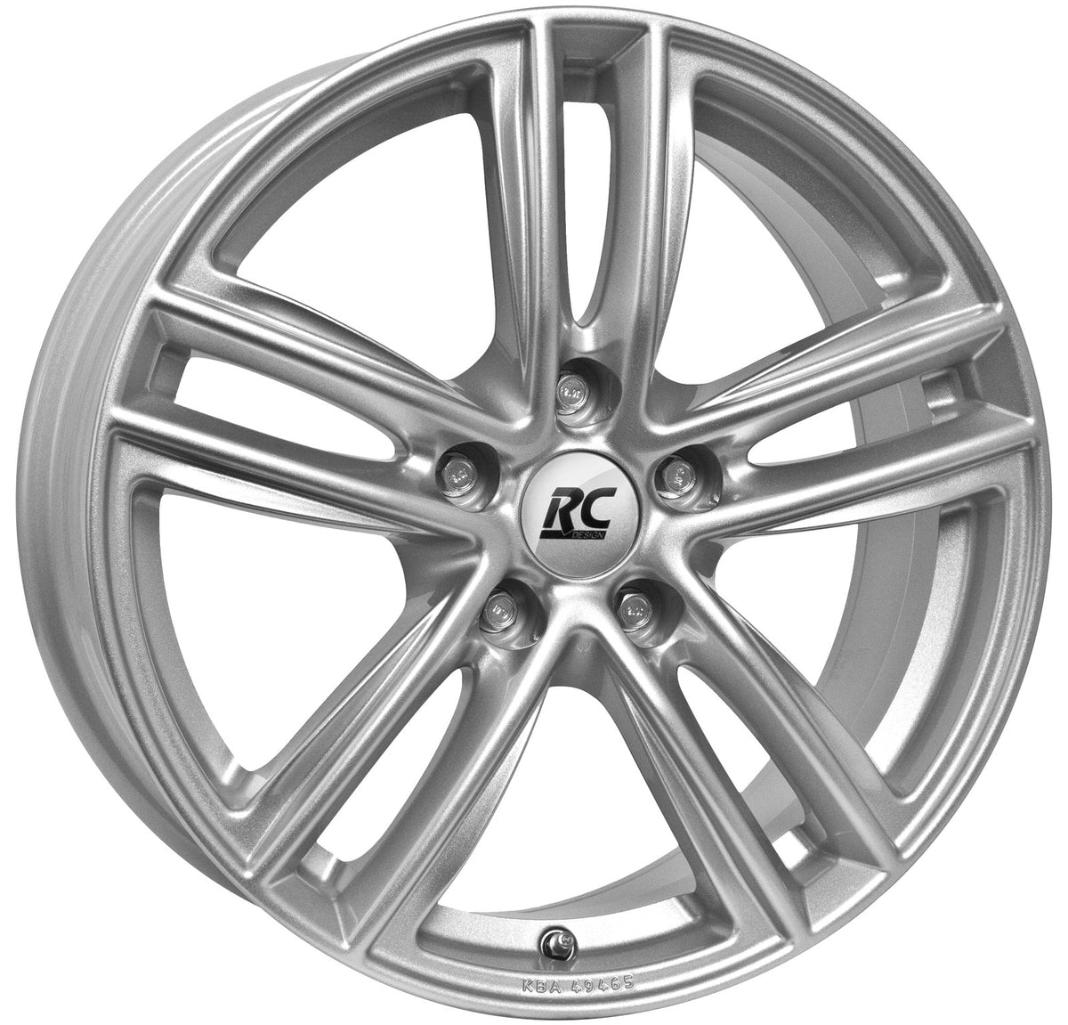 RC-Design RC27 kristallsilber lackiert Alufelge 8x19 Zoll ET40 LK 5x112 ML57.1 – Bild 3