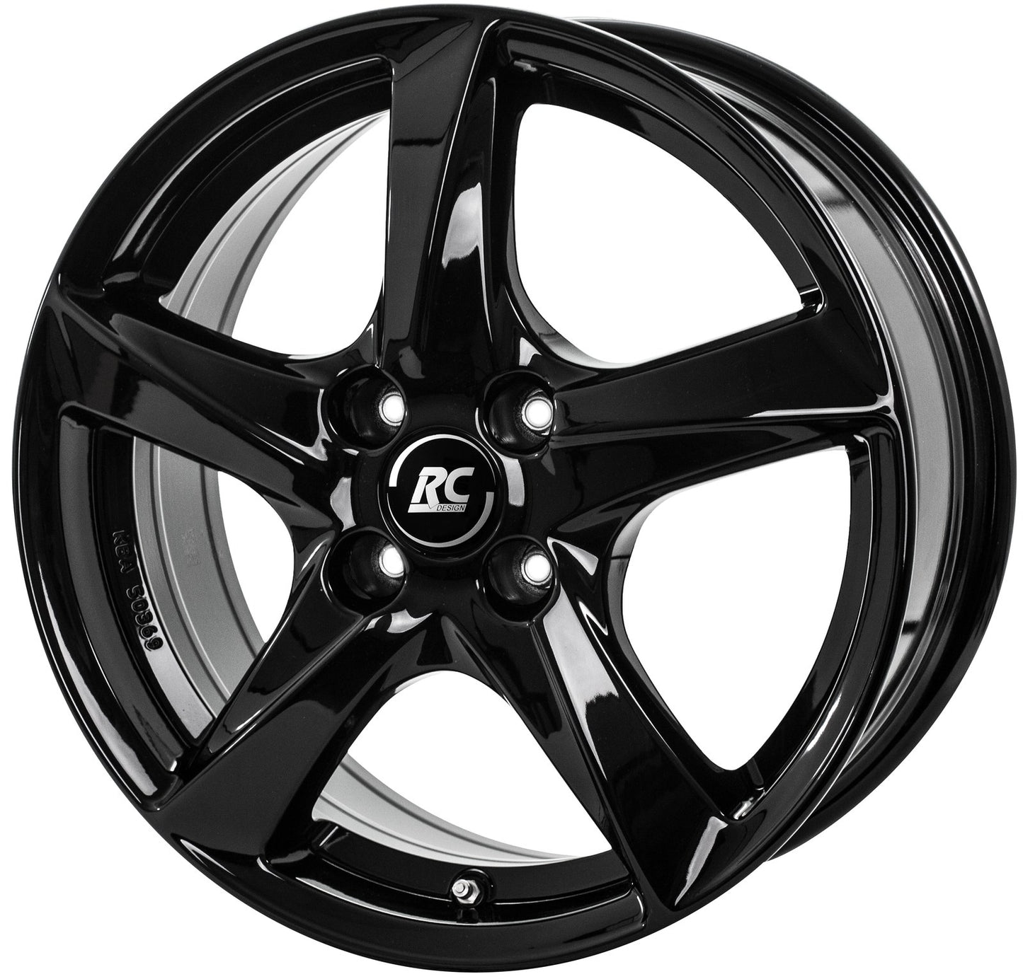 Brock / RC RC30 Schwarz Glanz (SG) Alufelge 6.5x16 Zoll ET50 LK 5x114.3 ML67.1 – Bild 2
