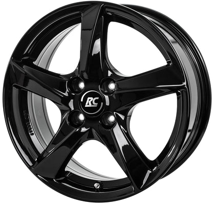 Brock / RC RC30 Schwarz Glanz (SG) Alufelge 6.5x16 Zoll ET50 LK 5x114.3 ML67.1 – Bild 2