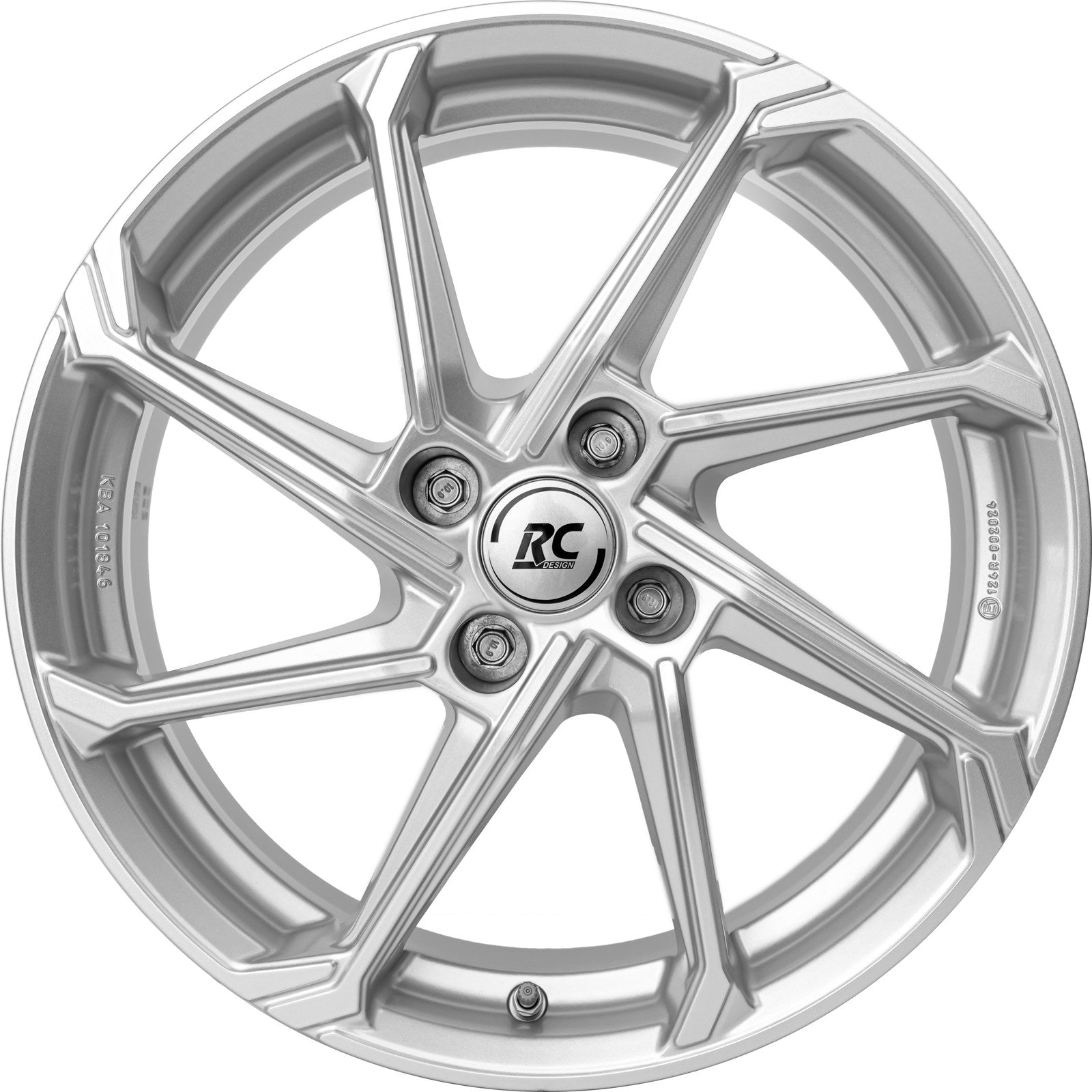 RC-Design RC36 kristallsilber Felge 7x17 Zoll ET35 LK 4x98 ML58.1