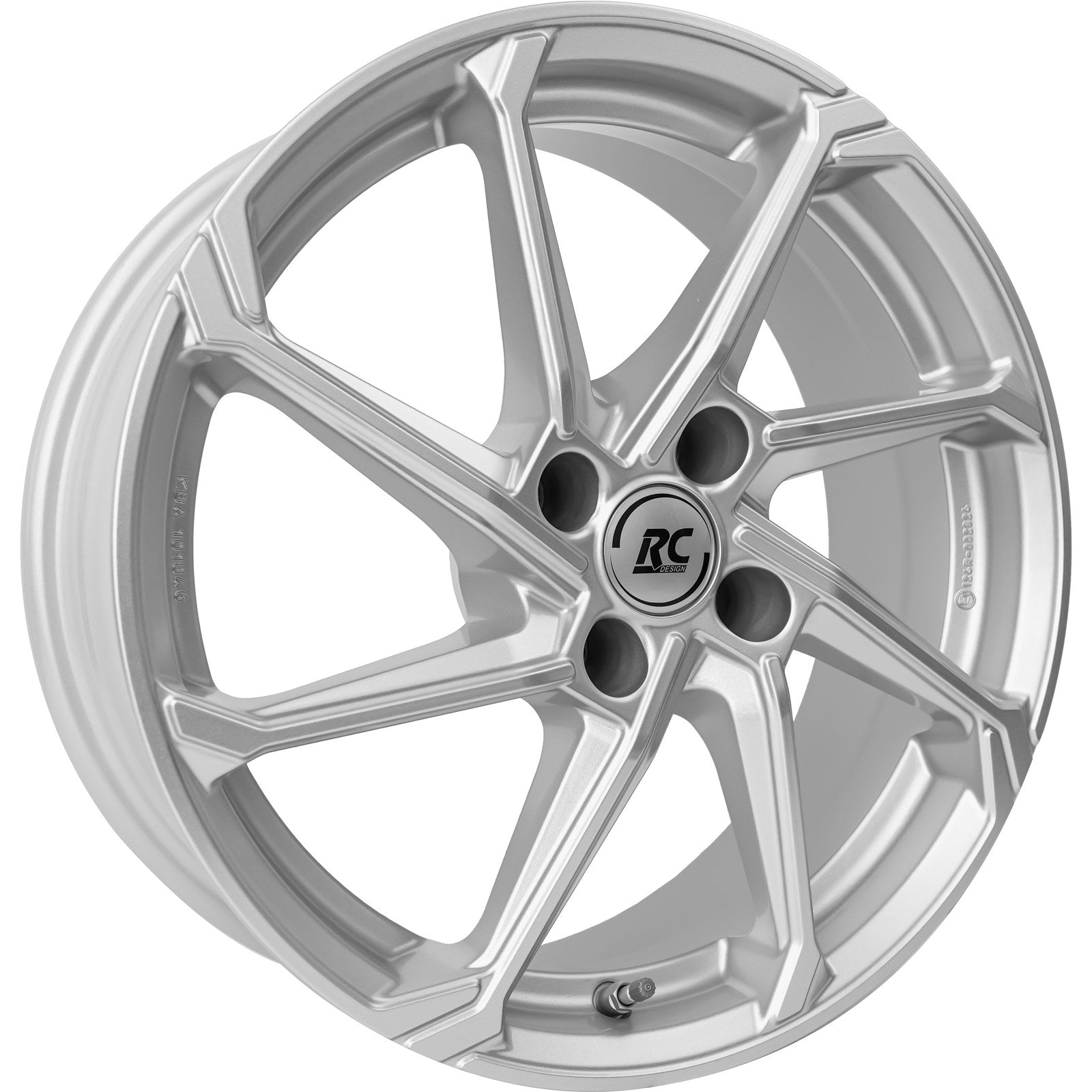 RC-Design RC36 kristallsilber Felge 7x17 Zoll ET45 LK 4x100 ML54.1 – Bild 3