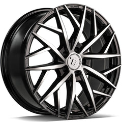 SEVENTY9 SSF-1 Black Front Polished (BFP) Alufelge 7.5x17 Zoll ET45 LK 5x108 ML67.1
