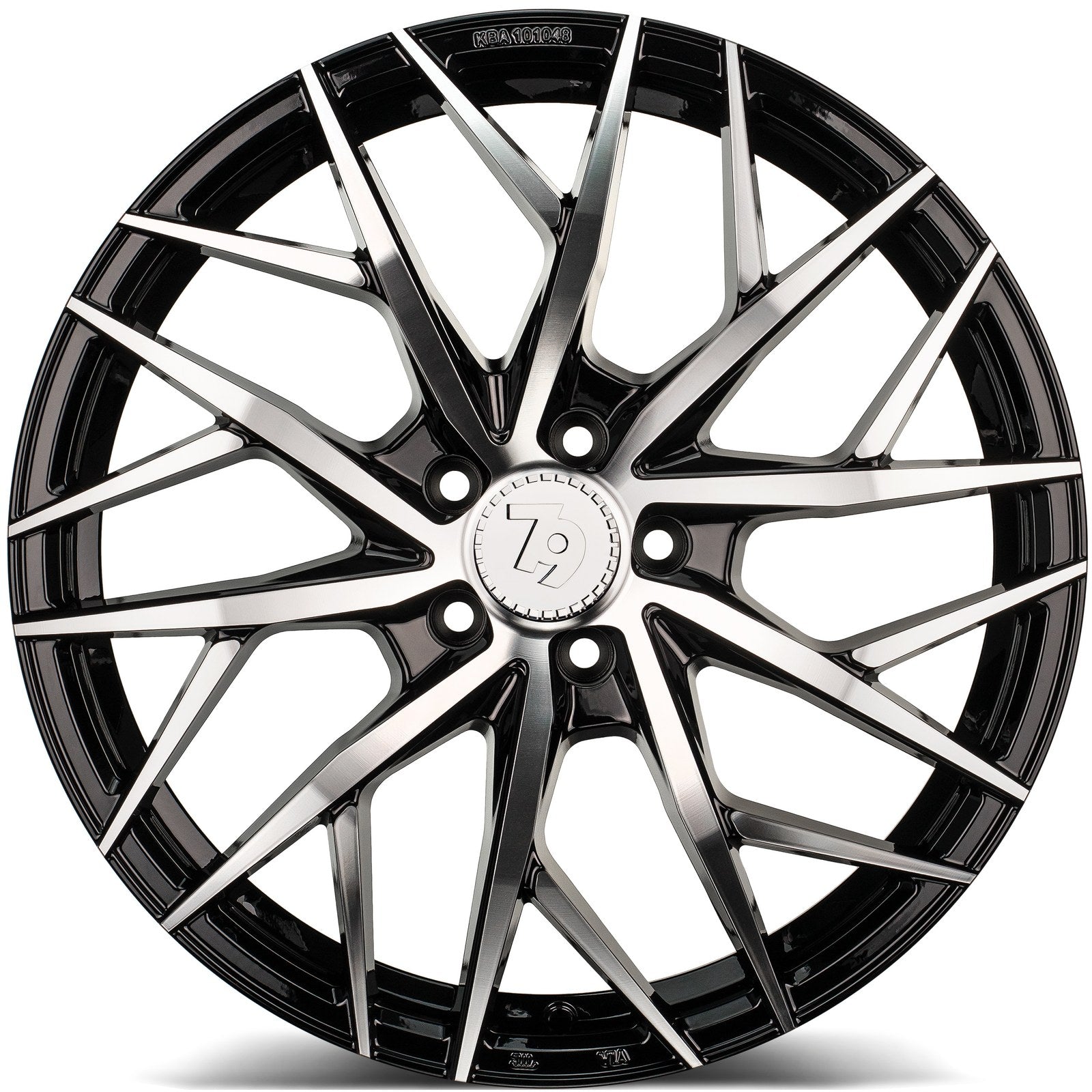 SEVENTY9 SSF-1 Black Front Polished (BFP) Alufelge 8.5x19 Zoll ET30 LK 5x112 ML66.6 – Bild 2
