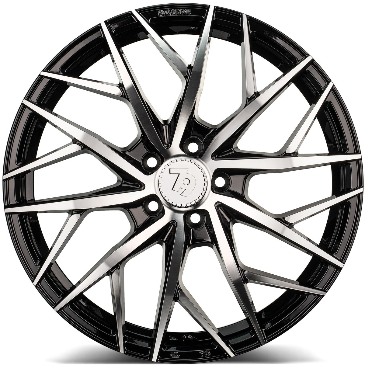 SEVENTY9 SSF-1 Black Front Polished (BFP) Alufelge 8.5x19 Zoll ET45 LK 5x112 ML66.6 – Bild 2