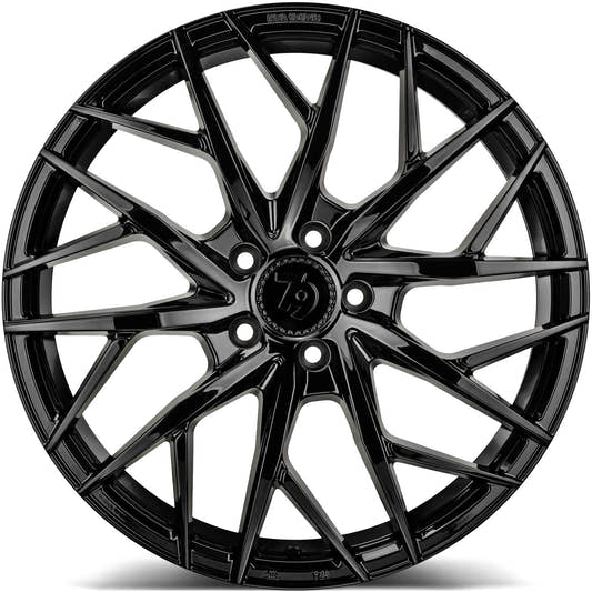 SEVENTY9 SSF-1 Black Glossy (BG) Alufelge 8x18 Zoll ET33 LK 5x120 ML72.6 – Bild 2