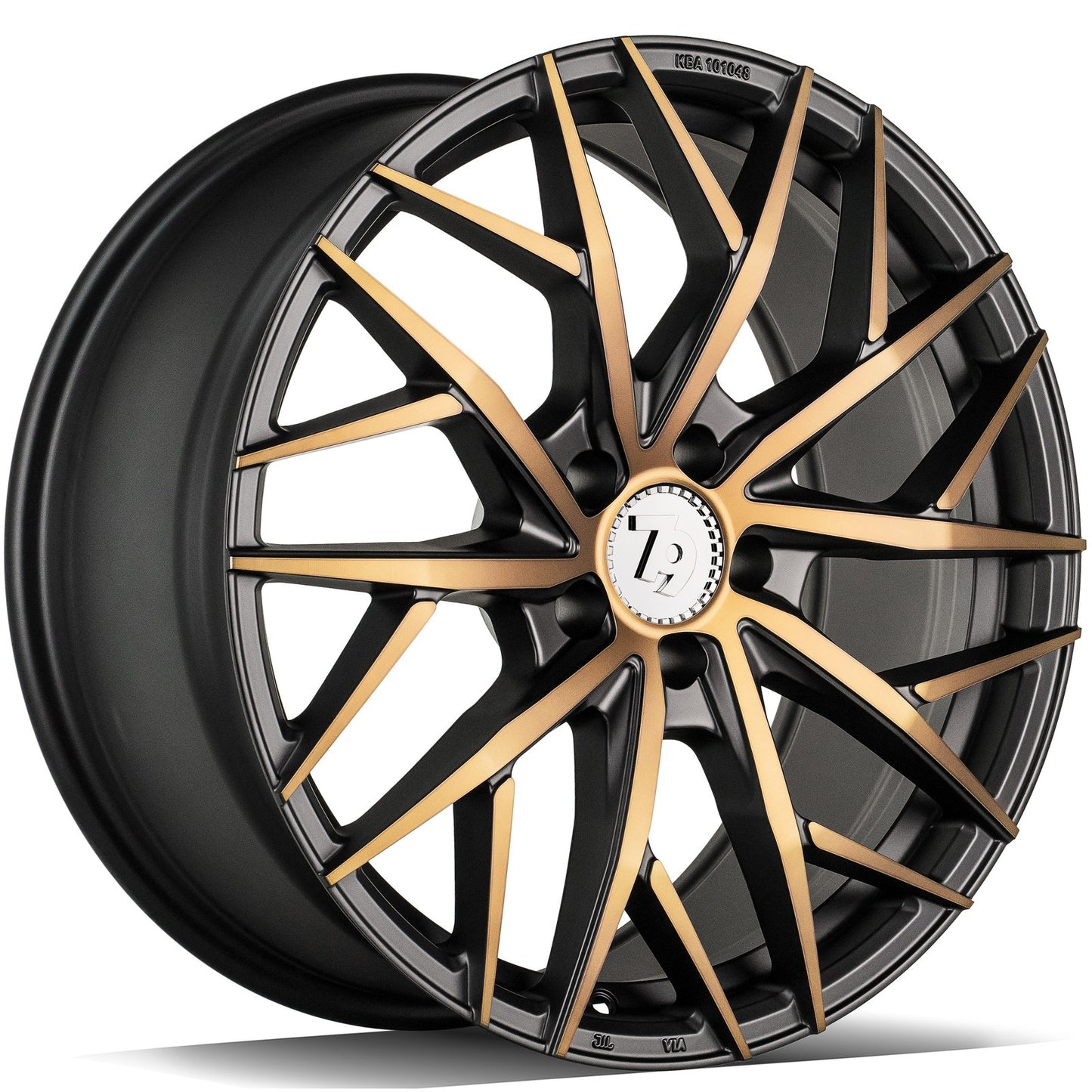 SEVENTY9 SSF-1 Black Glossy Gold Front (BGGF) Alufelge 8.5x19 Zoll ET45 LK 5x112 ML66.6