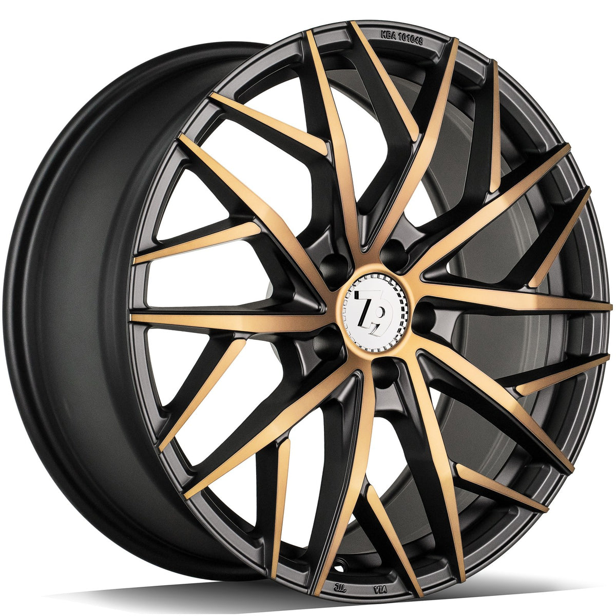 SEVENTY9 SSF-1 Black Glossy Gold Front (BGGF) Alufelge 8x18 Zoll ET45 LK 5x112 ML66.6