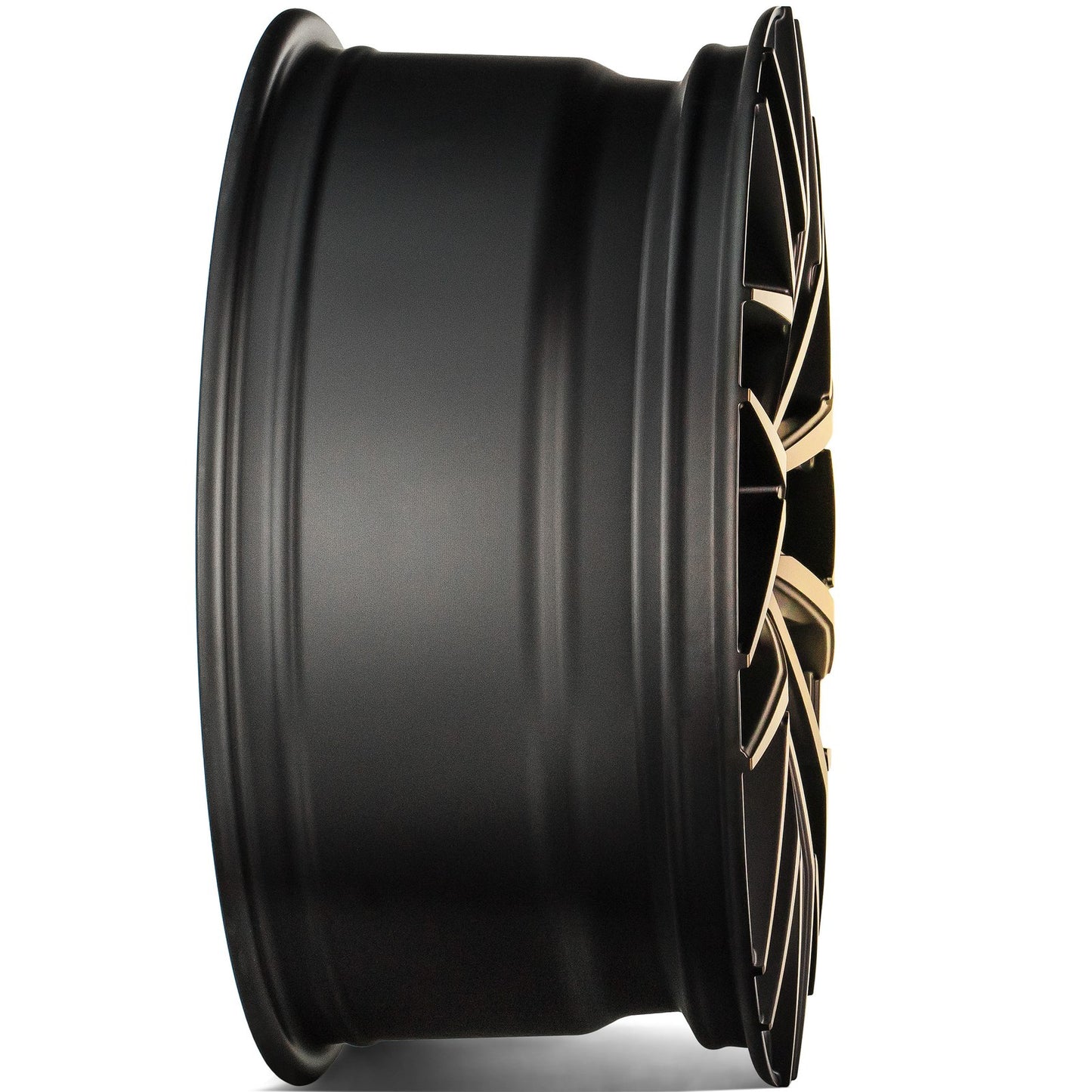 SEVENTY9 SSF-1 Black Glossy Gold Front (BGGF) Alufelge 7.5x17 Zoll ET40 LK 5x112 ML66.6 – Bild 3