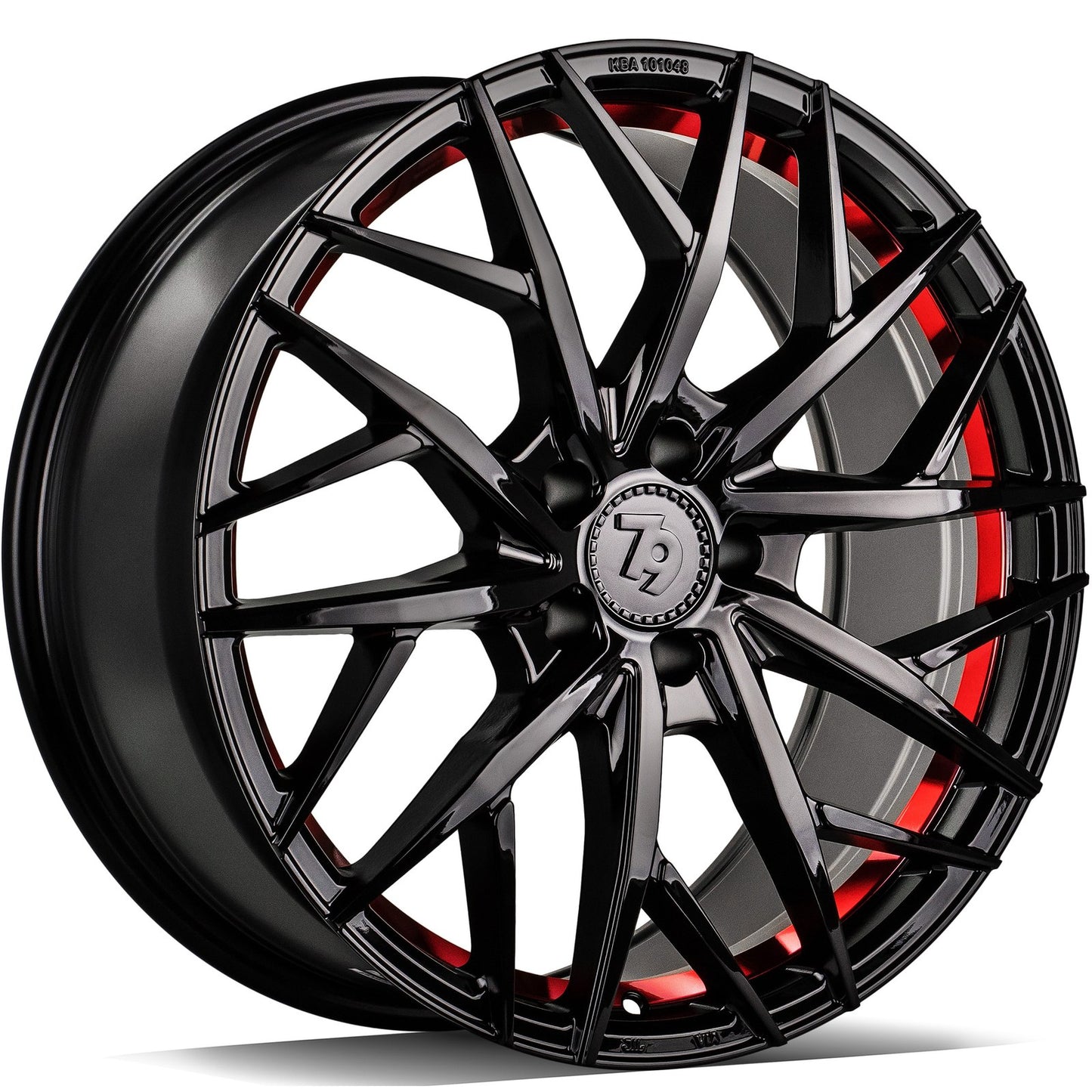 SEVENTY9 SSF-1 Black Glossy Red Inner Lip (BGRIL) Alufelge 8x18 Zoll ET45 LK 5x112 ML66.6