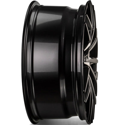 SEVENTY9 SSF-1 Black Glossy Red Inner Lip (BGRIL) Alufelge 8x18 Zoll ET45 LK 5x112 ML66.6 – Bild 3
