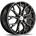 SEVENTY9 SSF-2 Black Front Polished (BFP) Alufelge 8x18 Zoll ET40 LK 5x114.3 ML73.1