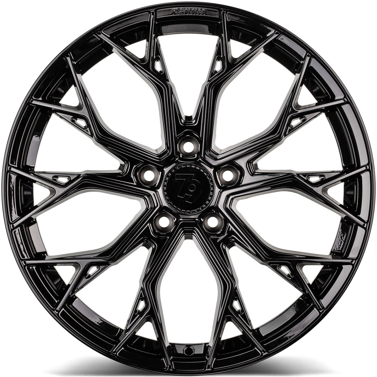 SEVENTY9 SSF-2 Black Glossy (BG) Alufelge 7.5x17 Zoll ET45 LK 5x108 ML67.1 – Bild 2
