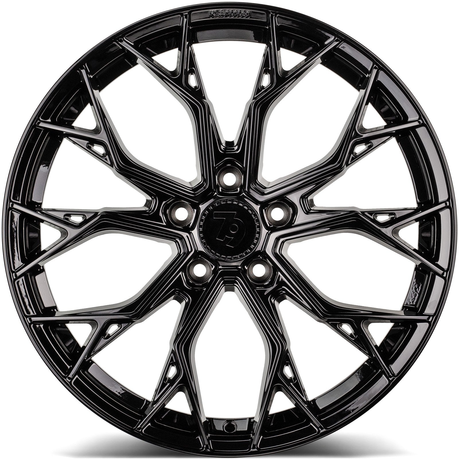 SEVENTY9 SSF-2 Black Glossy (BG) Alufelge 8x18 Zoll ET40 LK 5x114.3 ML73.1 – Bild 2