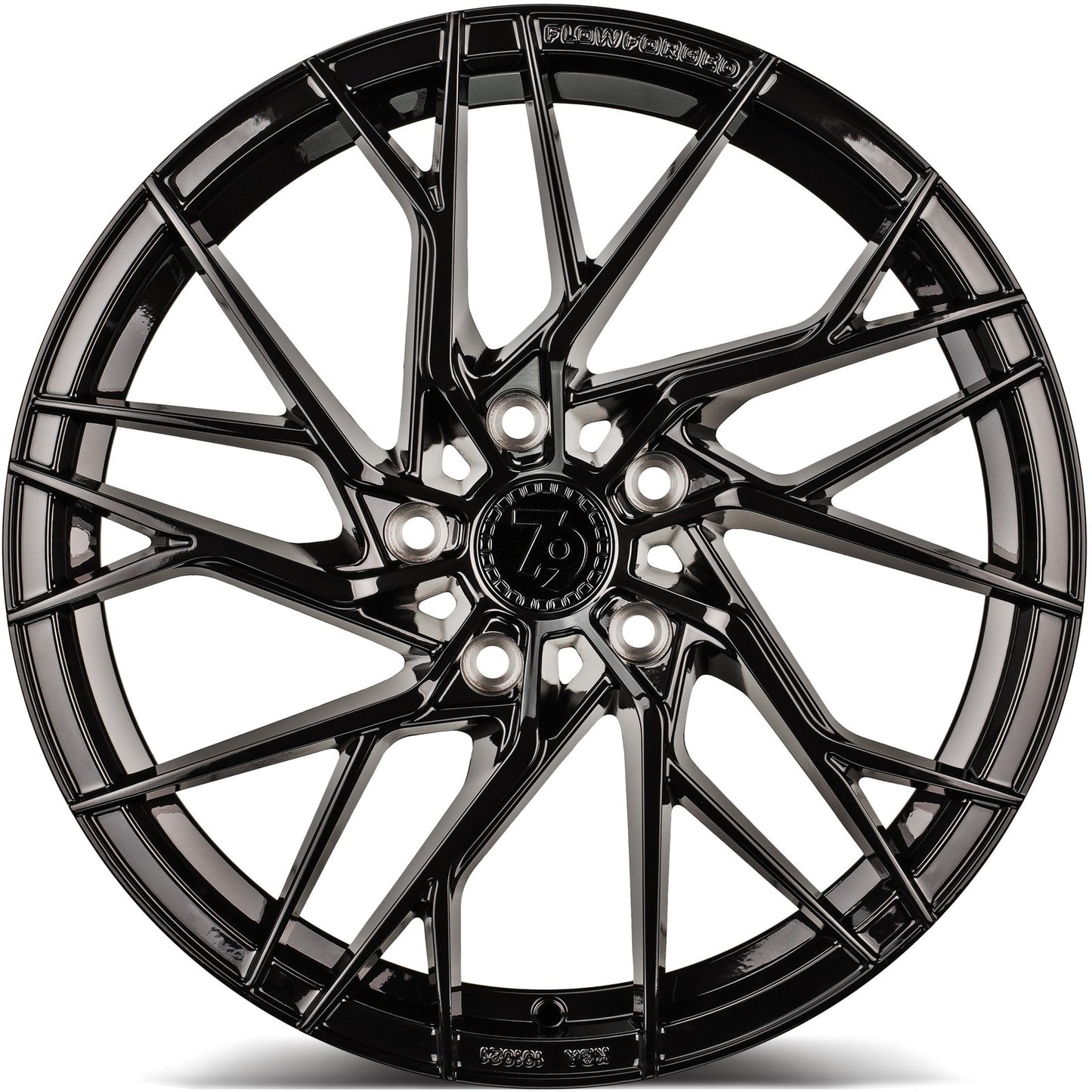 SEVENTY9 SSF-4 Black Glossy (BG) Alufelge 8x18 Zoll ET40 LK 5x108 ML67.1 – Bild 2