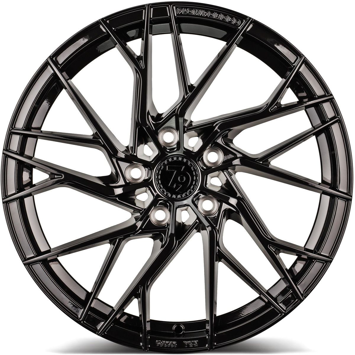 SEVENTY9 SSF-4 Black Glossy (BG) Alufelge 9.5x21 Zoll ET30 LK 5x112 ML66.6 – Bild 2