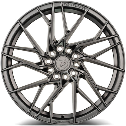 SEVENTY9 SSF-4 Half Grey Matt (HGM) Alufelge 8.5x19 Zoll ET45 LK 5x112 ML66.6 – Bild 2