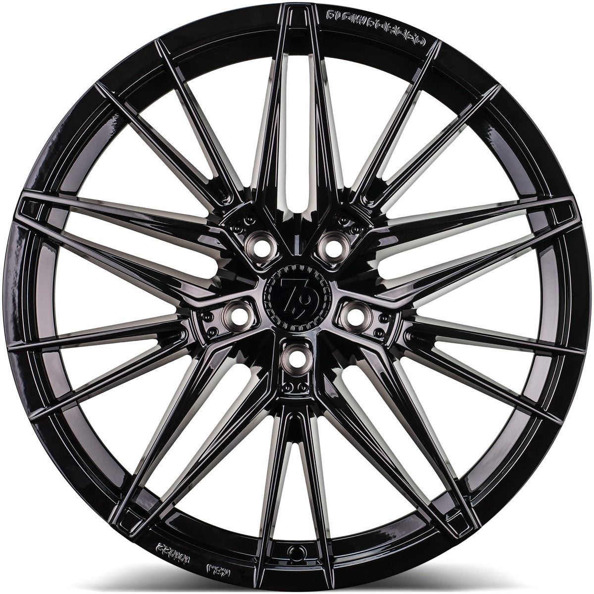 SEVENTY9 SSF-5 Black Glossy (BG) Alufelge 8.5x19 Zoll ET45 LK 5x112 ML66.6 – Bild 2