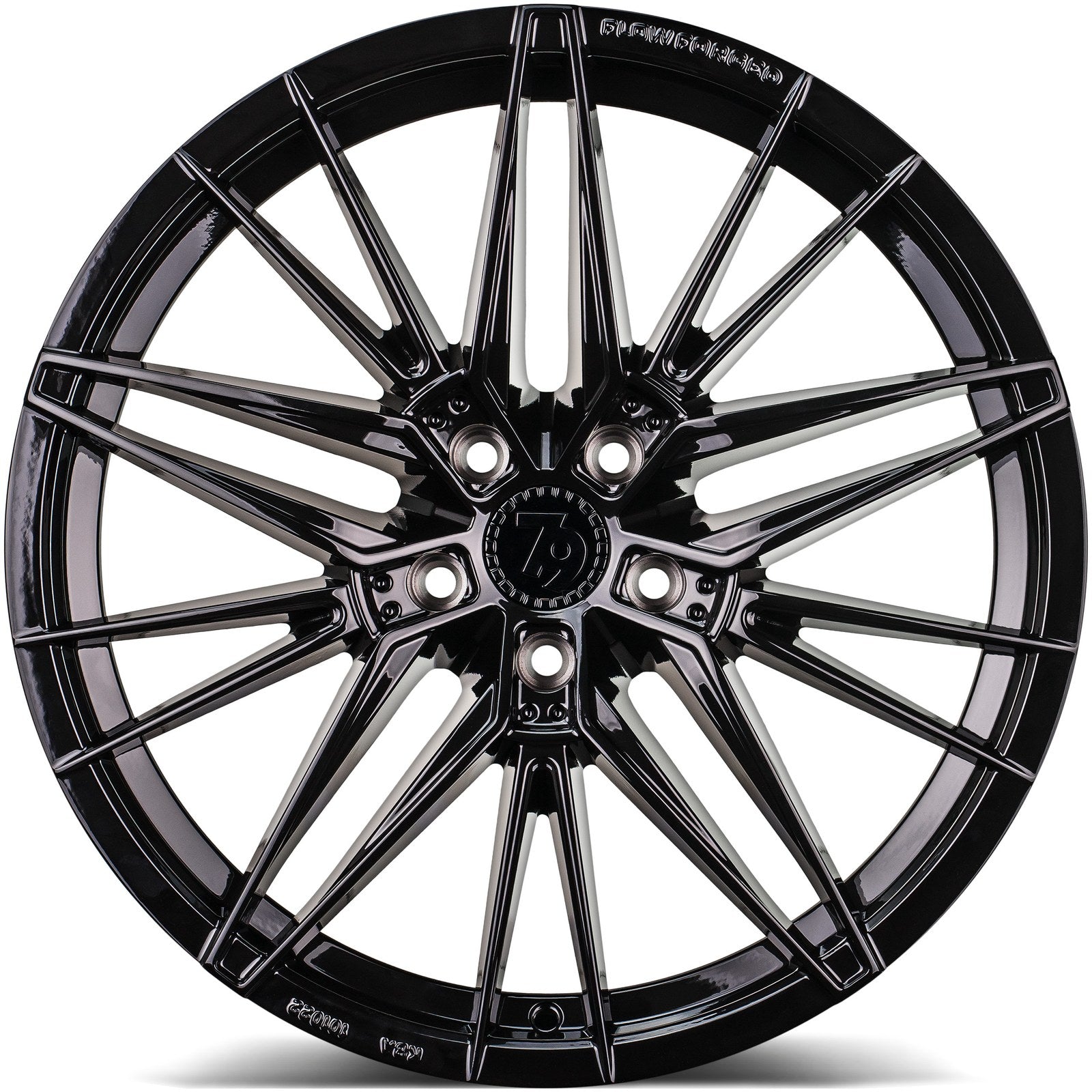 SEVENTY9 SSF-5 Black Glossy (BG) Alufelge 8x18 Zoll ET40 LK 5x100 ML73.1 – Bild 2