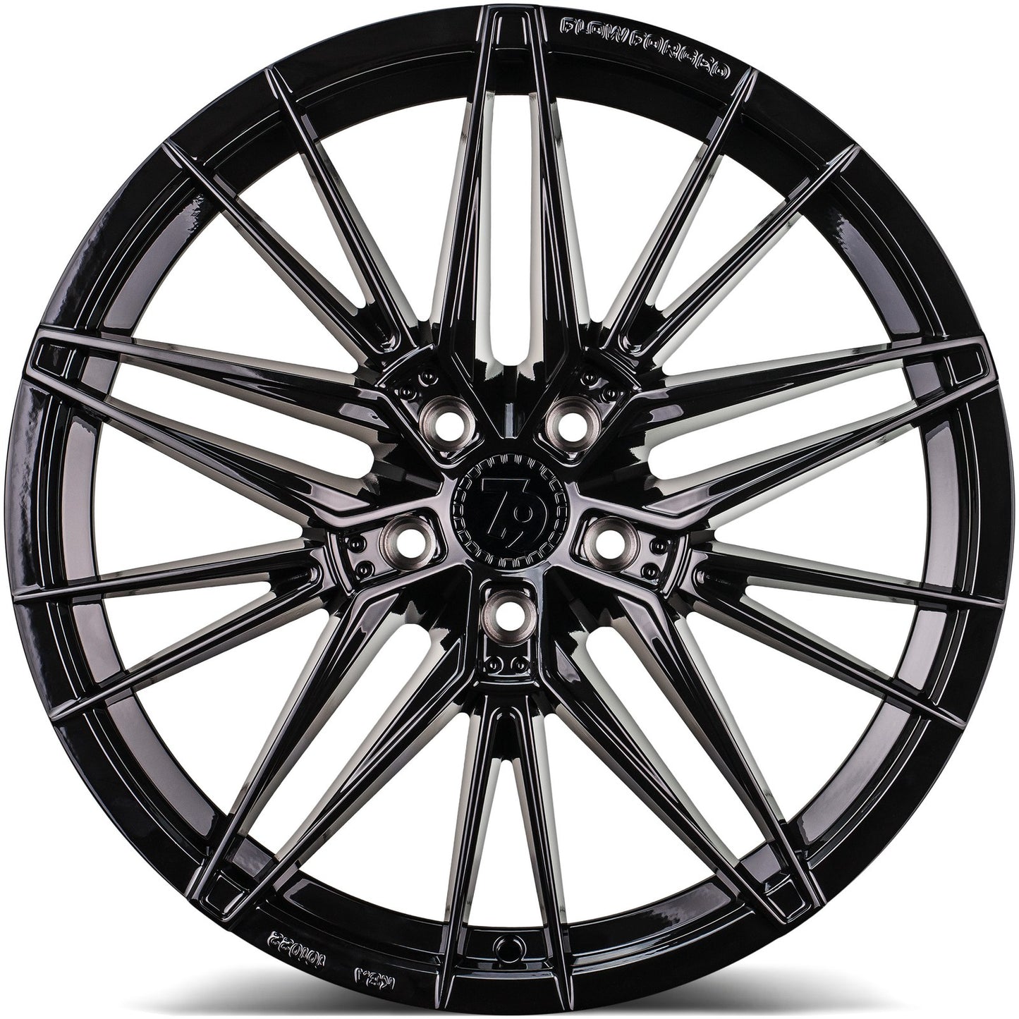 SEVENTY9 SSF-5 Black Glossy (BG) Alufelge 8.5x20 Zoll ET40 LK 5x112 ML66.6 – Bild 2