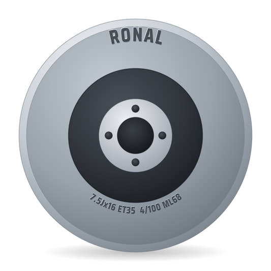 Ronal RR10 REV-R bronze matt Alufelge 7.5x16 Zoll ET35 LK 4x100 ML68