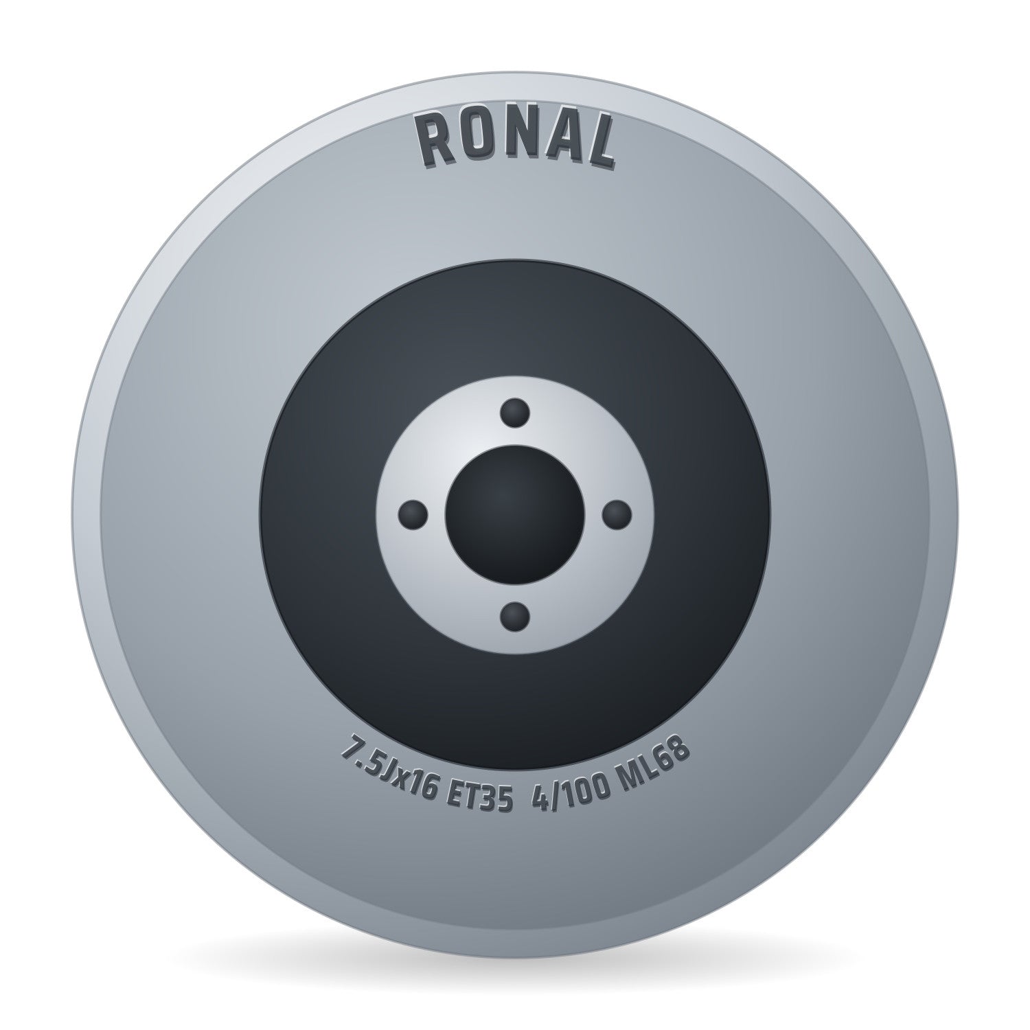 Ronal RR10 REV-R bronze matt Alufelge 7.5x16 Zoll ET35 LK 4x100 ML68