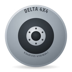 DELTA 4x4 Klassik_B 5 schwarz matt Felge 9.5x20 Zoll ET25 LK 6x130 ML84.1