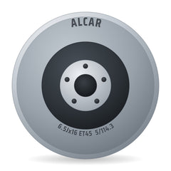 Alcar NB60 8225 Felge 6.5x16 Zoll ET45 LK 5x114.3