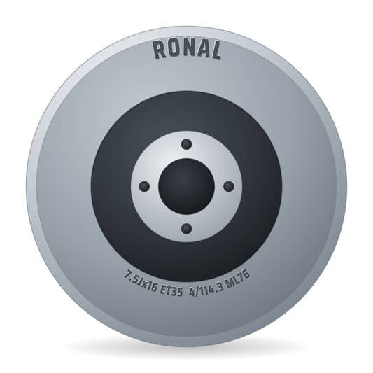 Ronal RR10 REV-R bronze matt Alufelge 7.5x16 Zoll ET35 LK 4x114.3 ML76
