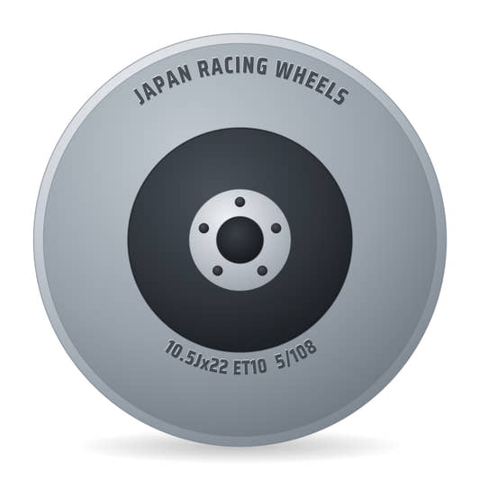 Japan Racing Wheels JR44 -40 74.1 Felge 10.5x22 Zoll ET10 LK 5x108