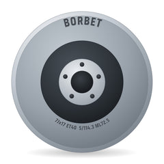 Borbet W mistral anthracite glossy - DEMO1 Alufelge 7x17 Zoll ET40 LK 5x114.3 ML72.5
