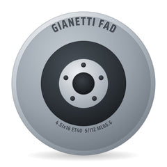Gianetti FAD Stahlfelge 4.50x16 Zoll 5/112/66.6 ET40 31610185 B1 BZ ALV Silber RAL9006
