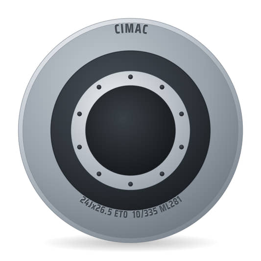 Cimac Stahlfelge 24.00x26.5 Zoll 10/335/281 ET0 A265247701 B3 Hellelfenbein RAL1015 inkl. Ventilprotektor