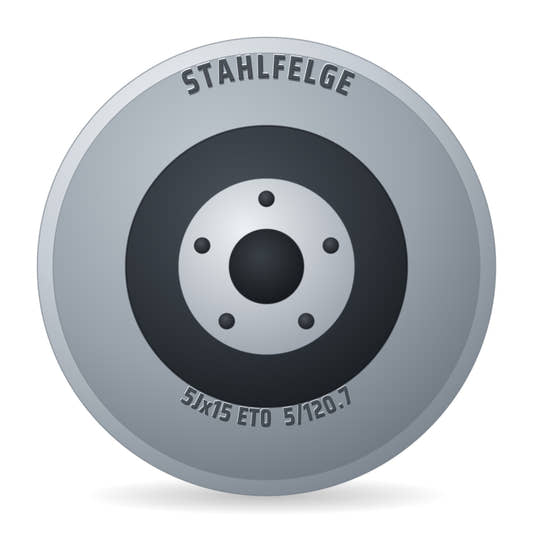 Stahlfelge Smoothie Rot Glanz Classic Felge 5x15 Zoll ET0 LK 5x120.7